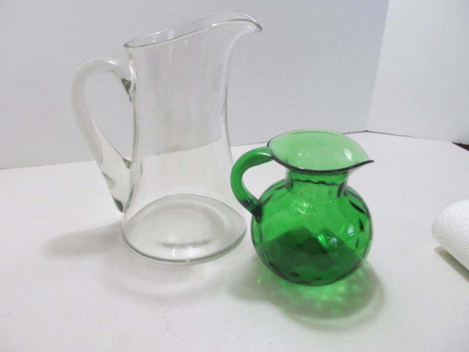 Water Pitcher Clear Glass Pitcher Iced Tea Pitcher Set Iced Etsy