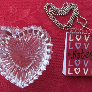 Love Notes Necklace Note book Childrens Valentine Gift Idea Child Teen BFF Gift Valentine Card Note Book Valentine necklace Note Pad