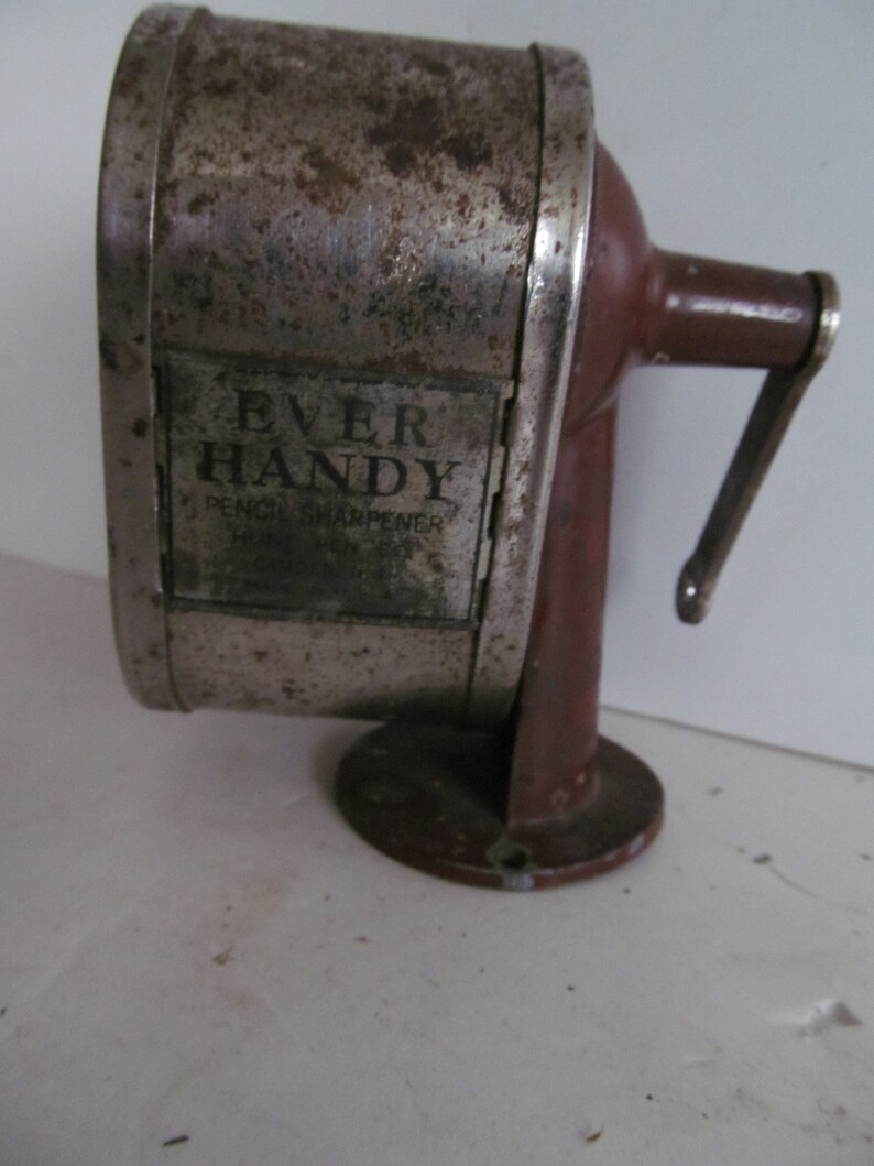 Old School Ever Handy Pencil Sharpeners Vintage Office Desk Etsy