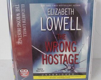 The Wrong Hostage by Elizabeth Lowell CD BOOK  Books on CD Audio Books