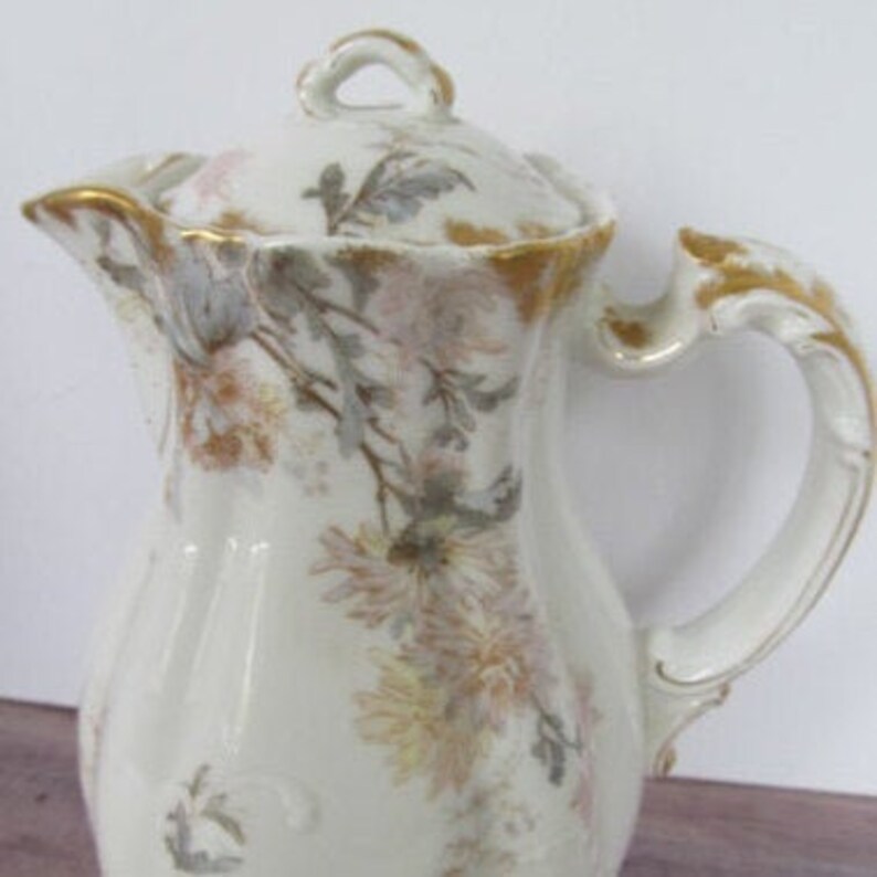 Victorian Tall Tea Pot Haviland Limoges Antique Chocolate Pot Etsy Norway
