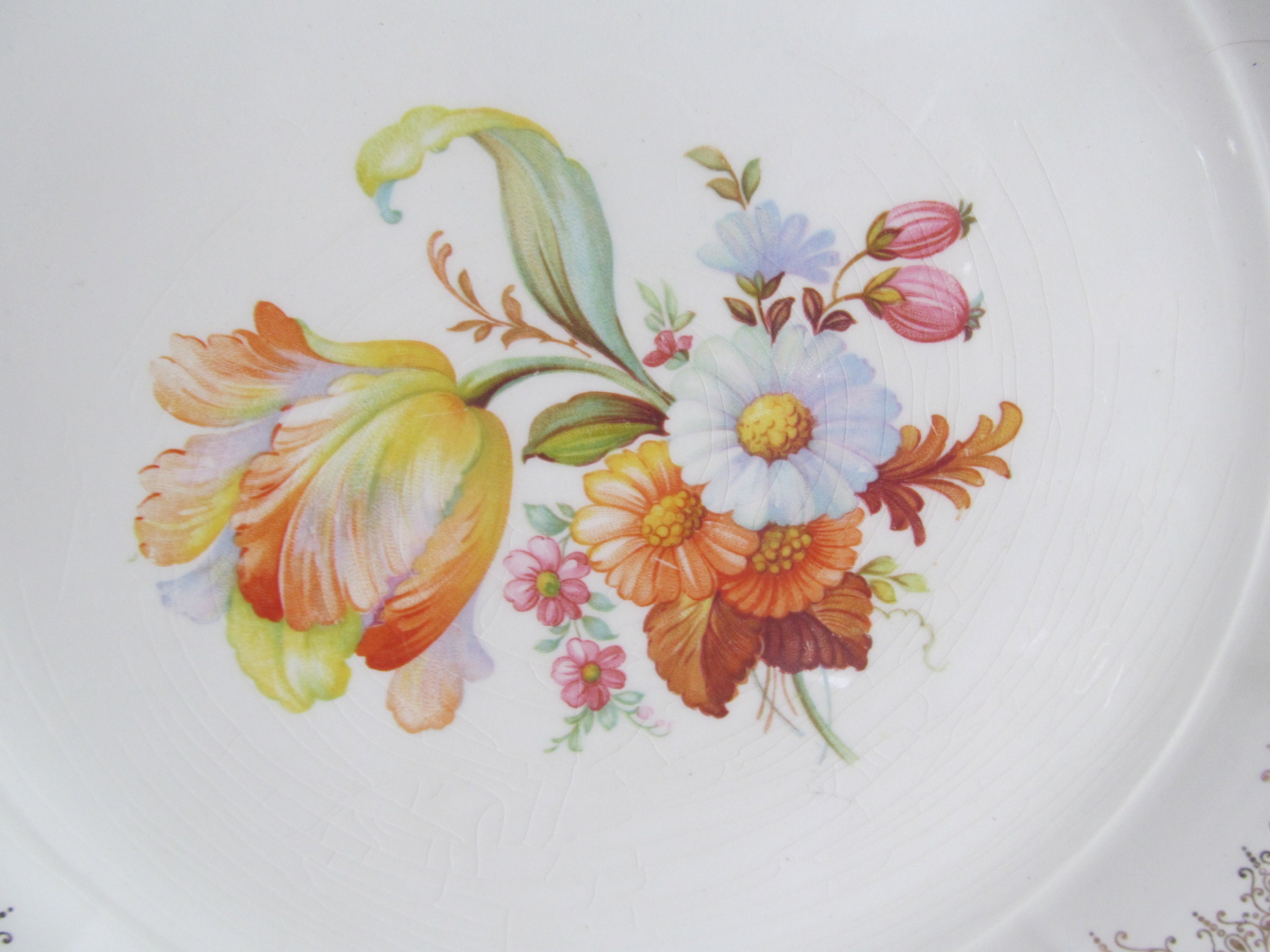 Rare Cake Plate Waldorf National Brotherhood of Operative