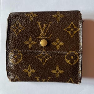 Cartera Louis Vuitton Elise Monogram LV Carteras con monograma marrón Cartera compacta LV