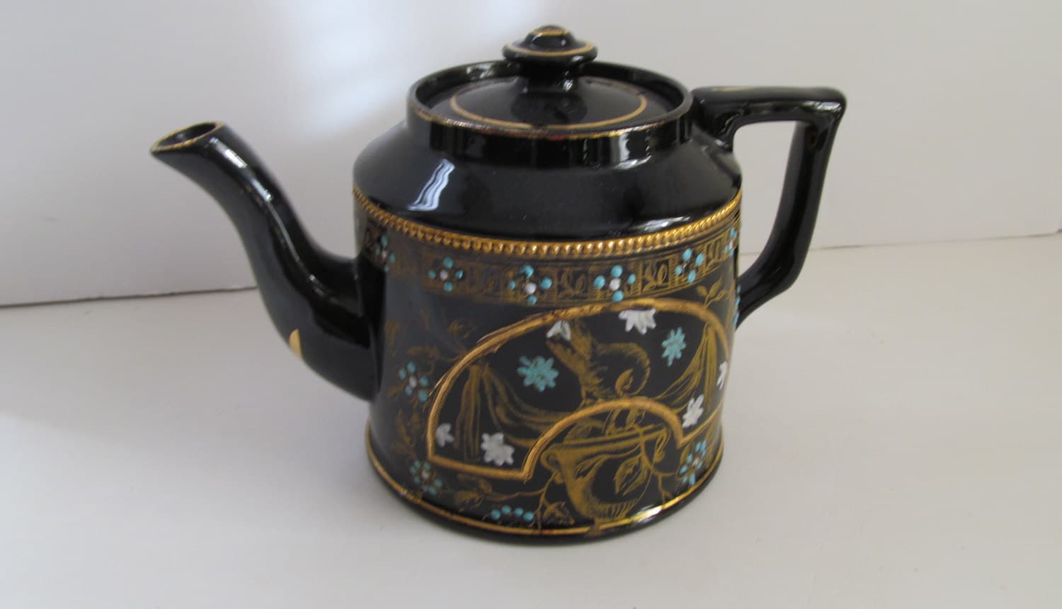 English Brown Pottery Teapot Burslem England English Redware Etsy UK