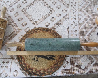 Solid Green Marble Rolling Pin Kitchen Decor wood Rolling Pins Primitive Kitchen Decor Pastry Dough Rolling Pin Kitchen Decor Home made Pies