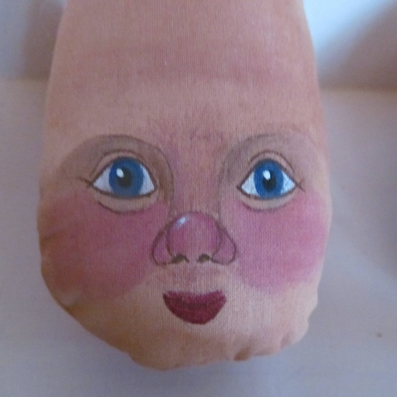 Dolls Craft Supplies Hand Painted Doll Face for Doll Making Cloth