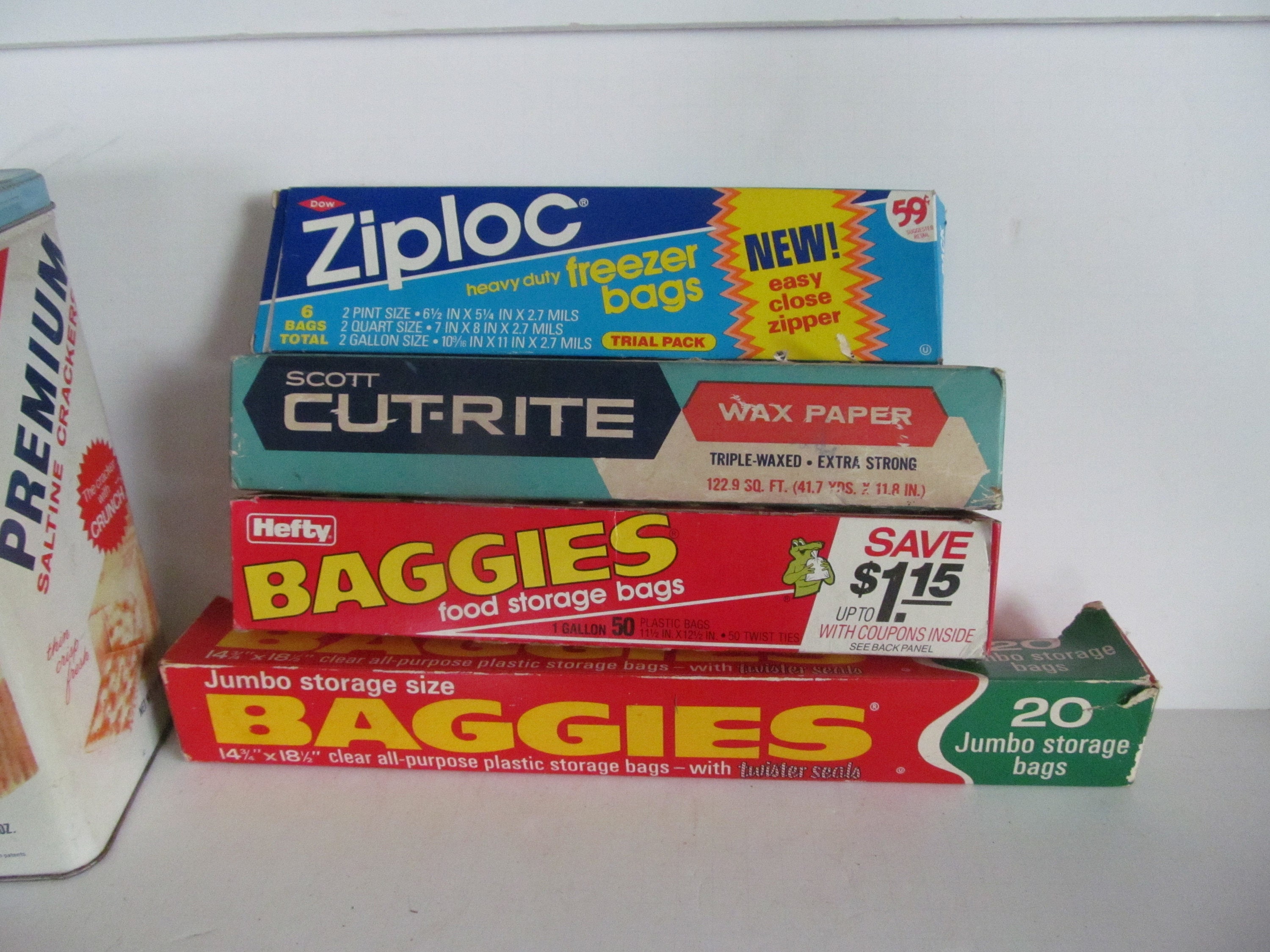 Vintage Hefty Baggies 25 Plastic Food Storage Gallon Bags 11.5x13 NEW 