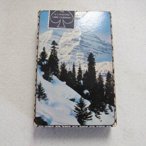 Vintage Bridge Deck Playing Cards Vintage Playing Cards mountain scene Decor Vintage Deck of Cards Bohemian Game Room Decor Bridge card game