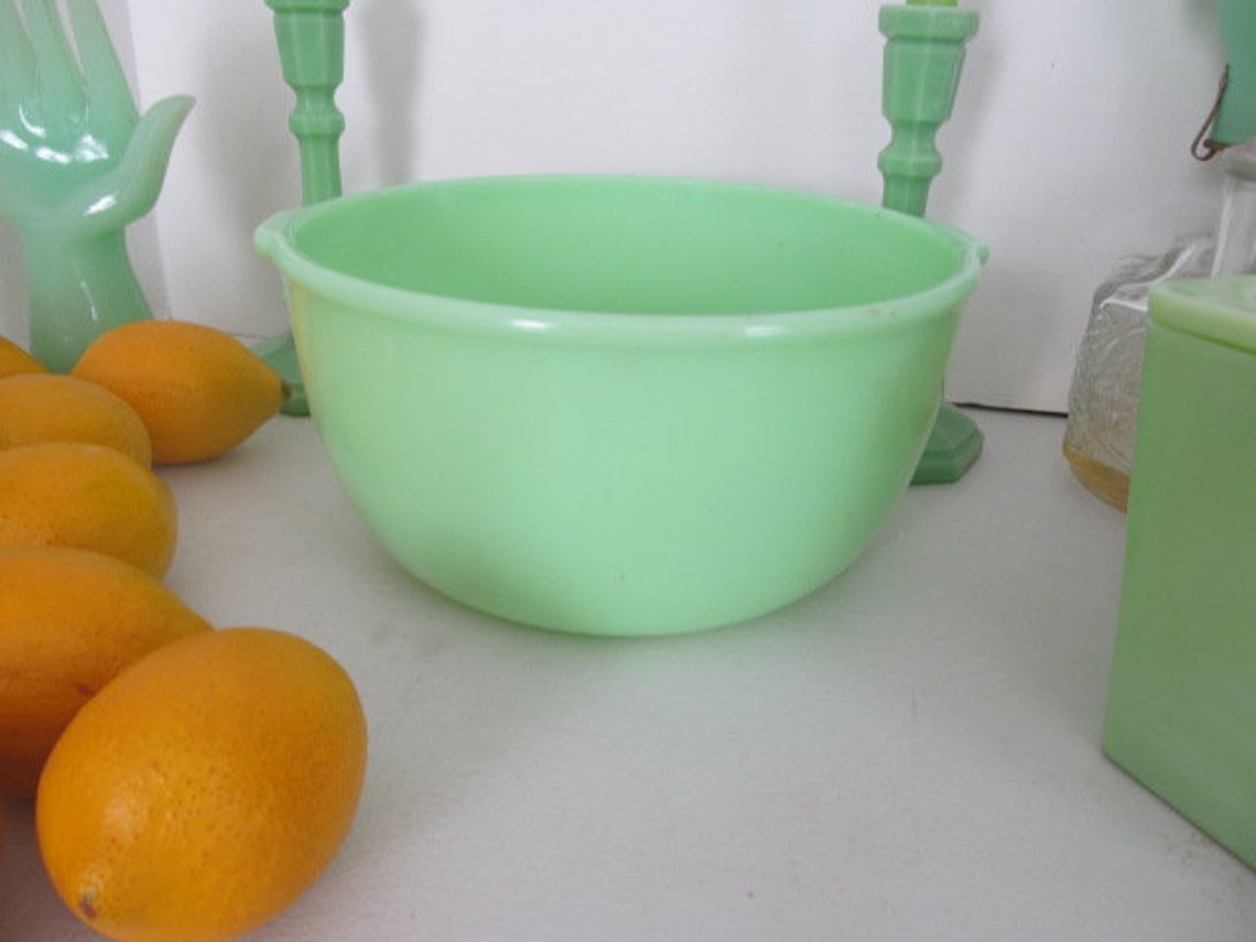 Uranium Jadeite Mixing Bowl for Sunbeam Mixer Jadeite Green Etsy
