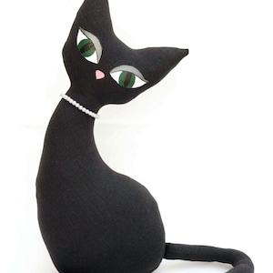 Art Deco cat PDF pattern