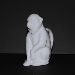 Rare figurine de singe Blanc de Chine vintage/objet de collection