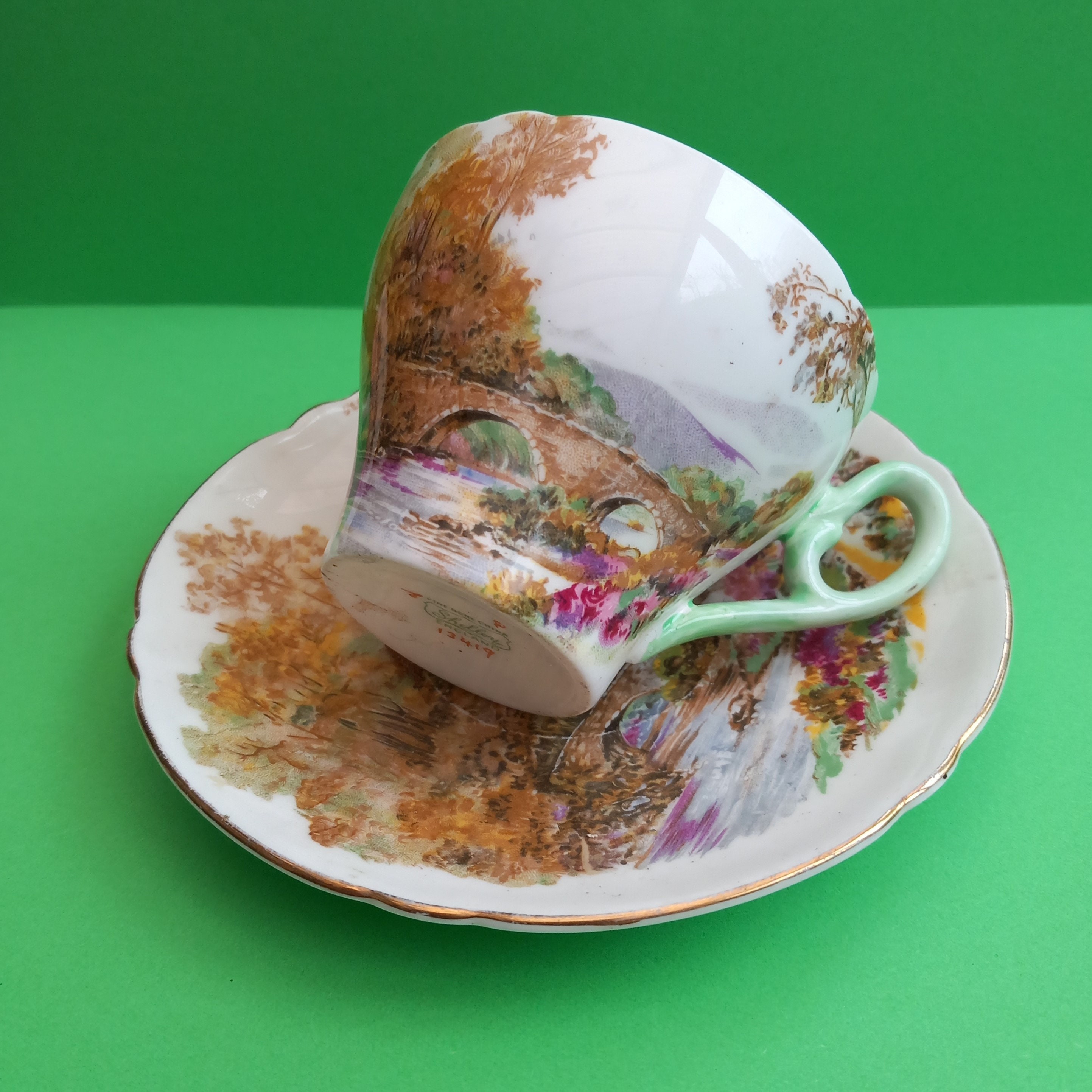 Shelley cup and saucer - Etsy 日本