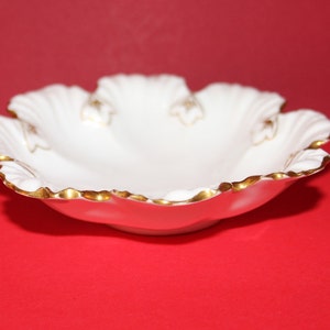 Antique Coalport Porcelain Fluted Pin Dish