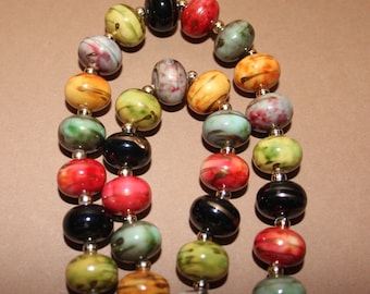 Collier Ancien En Perles (10-28/5) - Bijou Vintage Occasion, Sans Marque