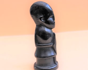 African Sculpture Hand carved from Shona Stone/Zimbabwe/Warrior/Small