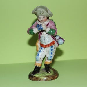 Rare Antique English Porcelain hand painted Figurine/Early 1800&#39;s