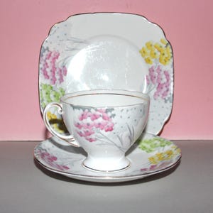 Vintage Royal Standard Bone China Trio/ Cup, Saucer and Plate/Made in England