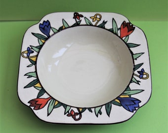 Rare Collectable Crocus Ware Fruit Dish/Made in England/1930