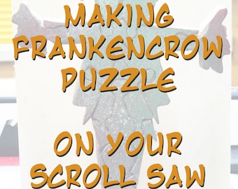 FrankenCrow Scroll Saw Pattern eBook