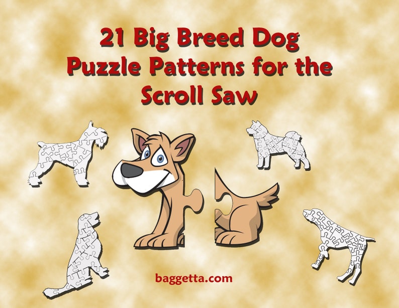 21 Big Breed Dog Puzzles Patterns for the Scroll Saw Etsy