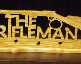 The Rifleman Desktop Wood Sign