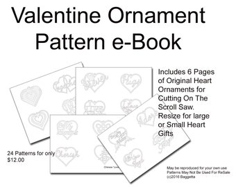 Valentine Ornament eBook for Scroll Saw
