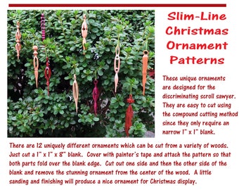 Christmas Slim-Line Ornament Pattern ePack