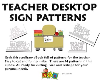 Scrollsaw Teacher Sign Patterns eBook