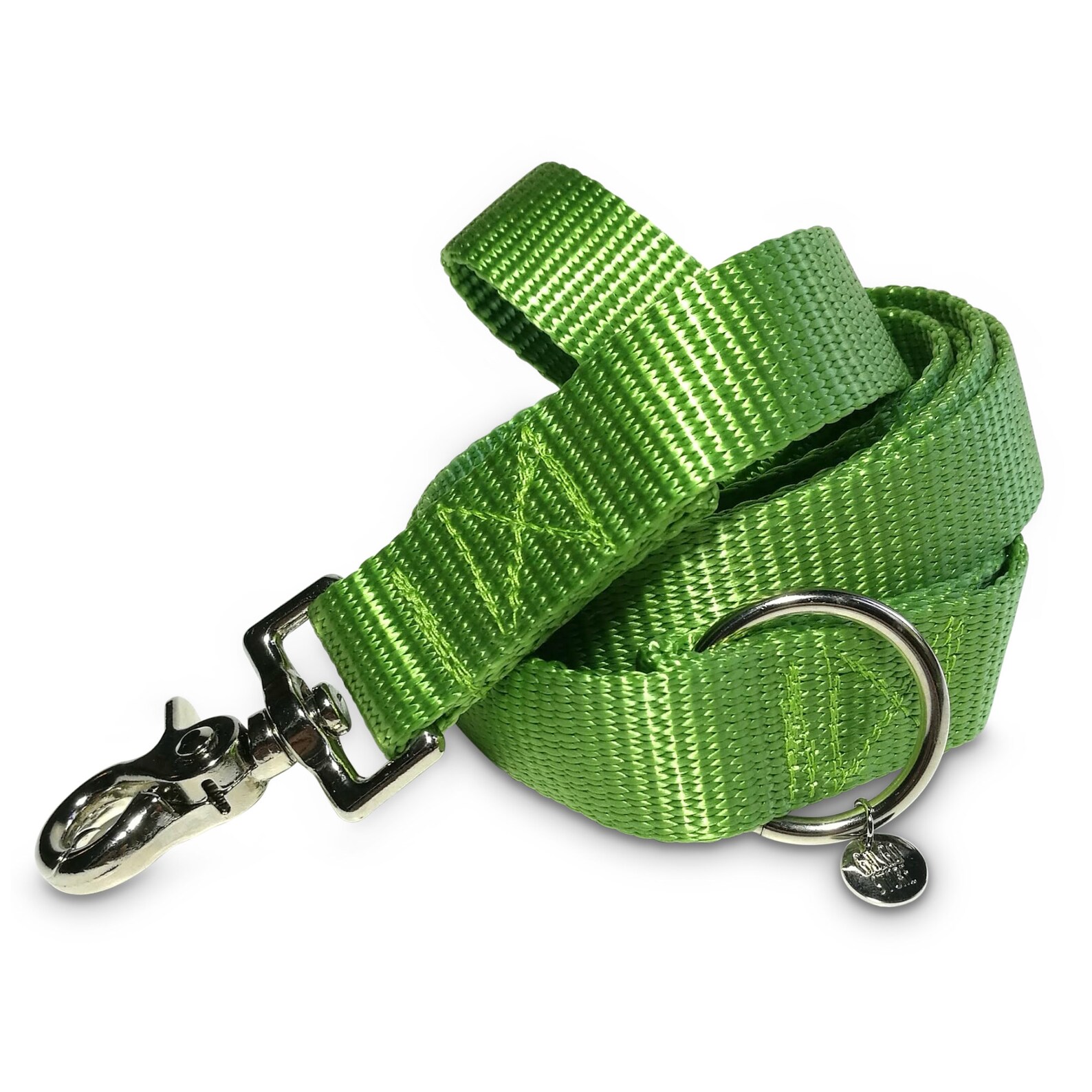 Green dog leash 3/4 or 1 vegan adjustable rose gold Etsy