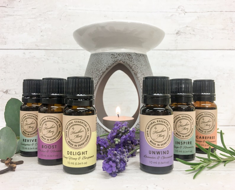 Pure Essential Oils 10ml Aroma Oil Blends 100 Natural Etsy UK