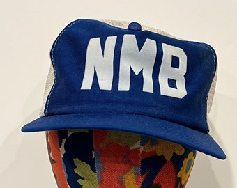 NMB Blue panel white baseball team Vintage Snap back hat