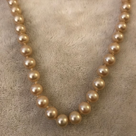 Vintage Marvella faux pearl and Gold tone Moderni… - image 1