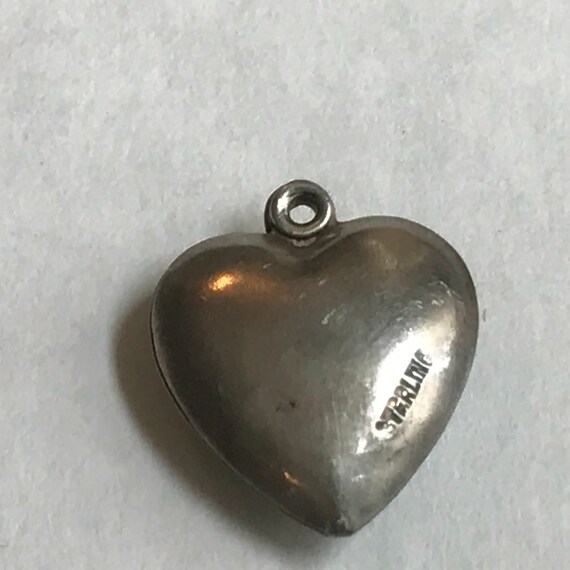 Vintage Puffy Heart Military Medical Sterling Silver … - Gem
