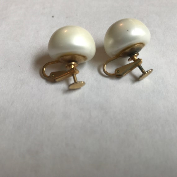 Vintage Marvella faux pearl and Gold tone Moderni… - image 2