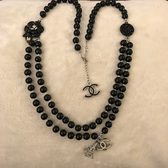 CHANEL, Jewelry, Chanel Faux Coco Pearl Long Necklace