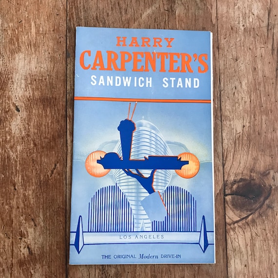 Harry Carpenter's Sandwich Stand Los Angeles Restaurant Etsy