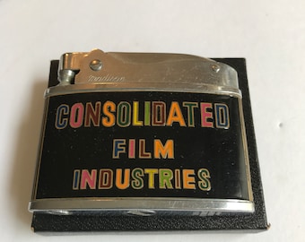 Consolidated Film Industries Promotional Slim Lite Lighter in box RARE