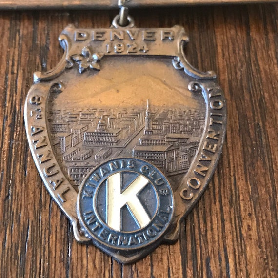 Vintage Kiwanis Club International Denver 1924 Ba… - image 2