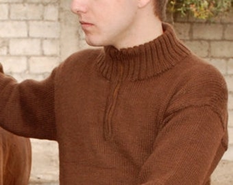 TROYER Alpaca Sweater - Available in GREY and BROWN