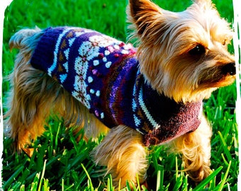 Dog Sweater - "Anden" Artisan apparel made of Alpaca wool