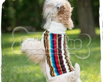 Dog Sweater - Southern style, colorful sweater made of Alpaca Wool