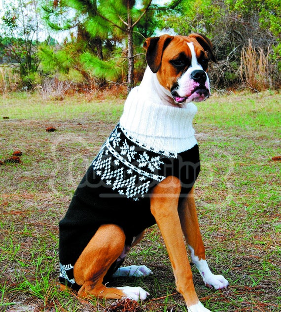 Phuyu Dog Sweater in an Scandinavian Weaved Pattern for Your - Etsy