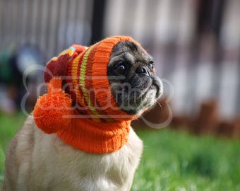 Handknit Christmas HAT - an array of colorful Alpaca yarn!