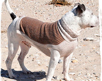 Dog Sweater - "Aklla" a dog sweater in a variety of earth tones and green tones