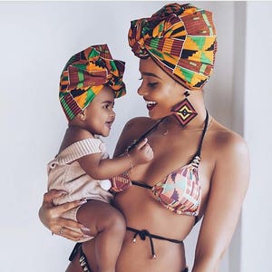 Kente BEAUTIFUL HEADWRAP | Turban Wax print Head wrap | Ankara headscarf | African wax print Headband Turban | Ladies Scarf