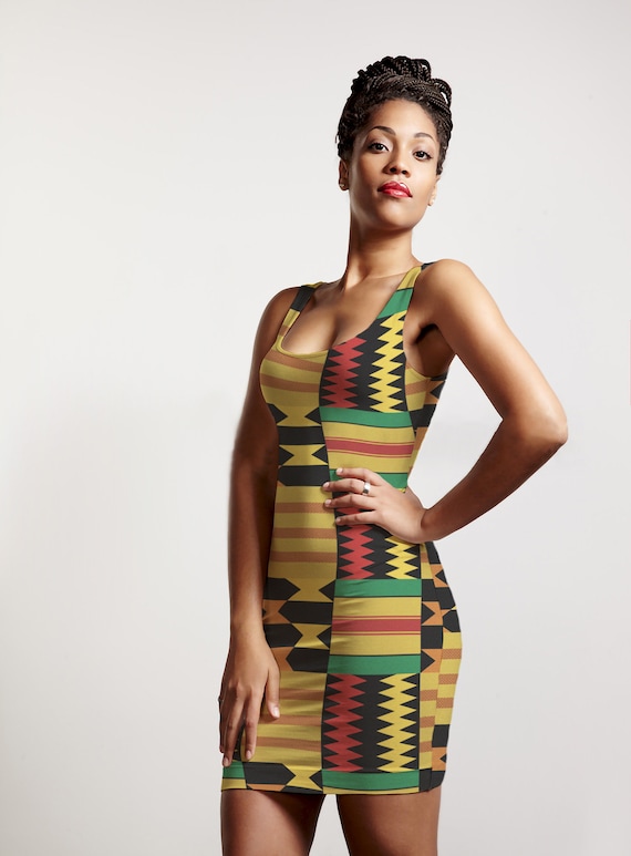 kente bodycon dress