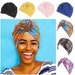 PRE-TIED TURBAN |Headwrap|beanie| chemo gift| Wax print Head wrap | Ankara headscarf | chemo hat |alopecia cap 