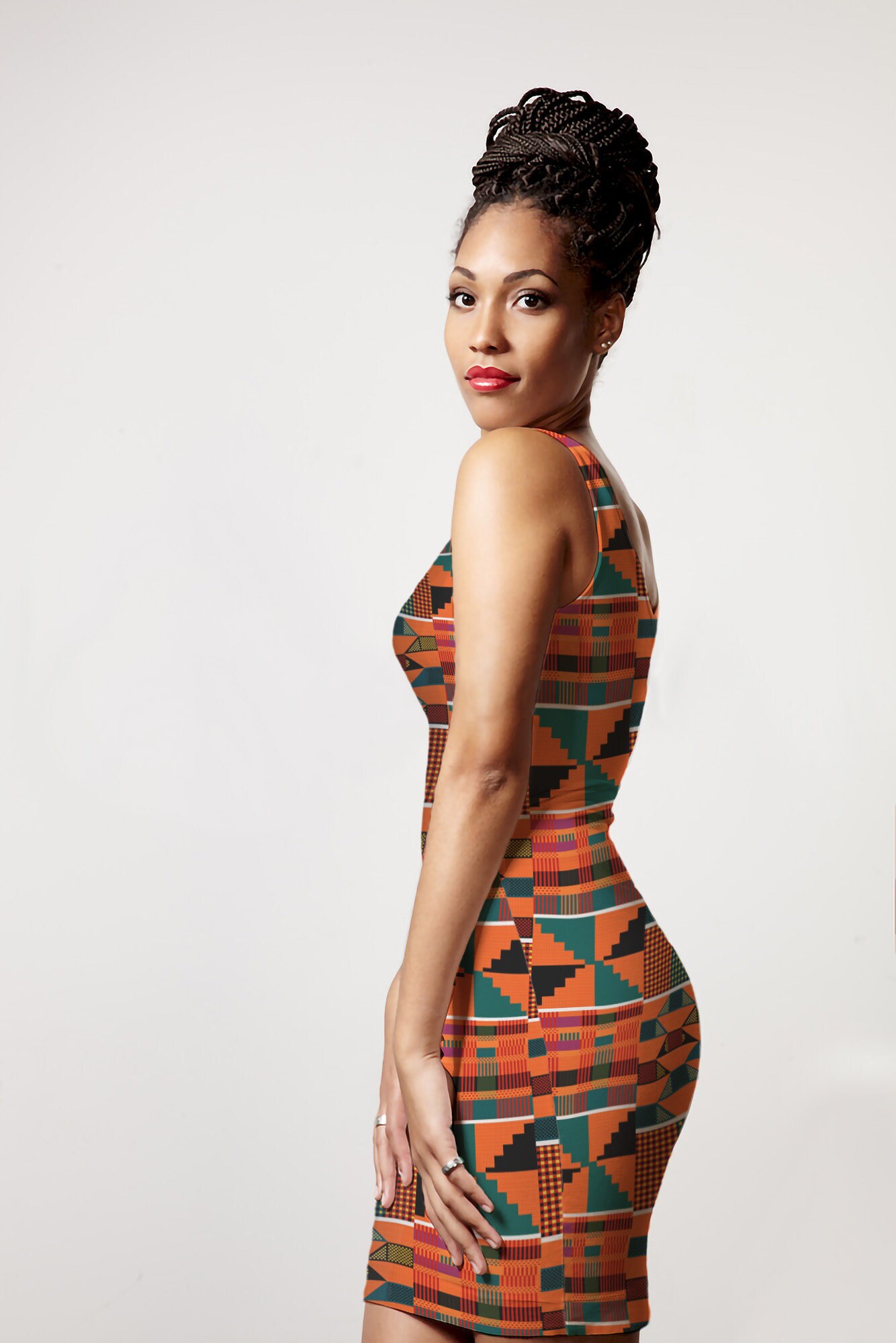 African Kente Summer Dress African Kente Summer Dress