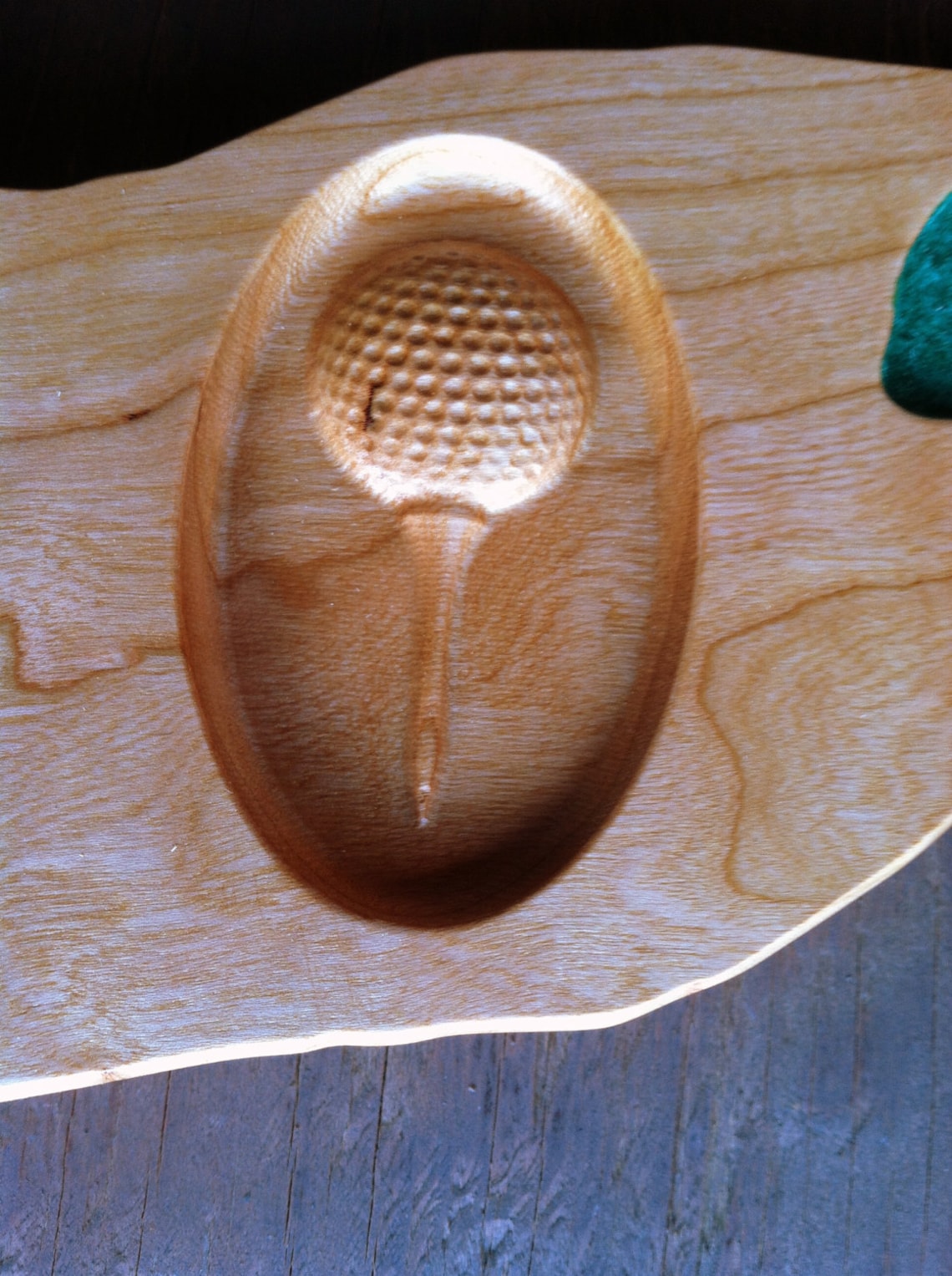 Business Card Holder Carved Wood Golf Course Golf Card Etsy