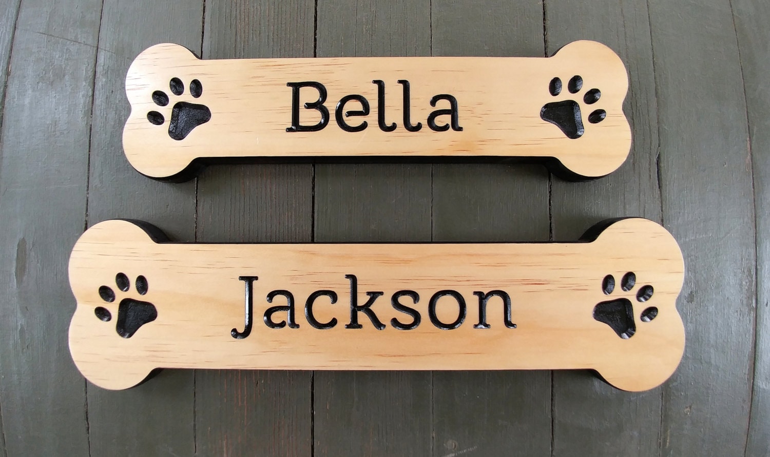 Custom Dog Bone Sign Wood Dog Bone Personalized Dog Bone Etsy
